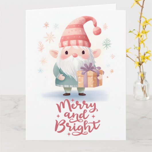 Weihnachtskarte Karte (Gelbe Blume)