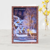 Weihnachtskarte Karte (Gelbe Blume)