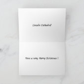 Weihnachtskarte - Kathedrale von Lincoln Feiertagskarte (Innenseite)