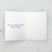 Weihnachtskarte, Katzen Schlittenfahrt Feiertagskarte (Innenseite)