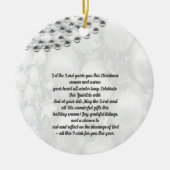 Weihnachtskarte Keramik Ornament (Vorne)