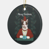 Weihnachtskarte Keramik Ornament (Links)