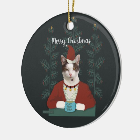 Weihnachtskarte Keramik Ornament (Links)