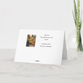 Weihnachtskarte - Kinderkunst - Kardinal Feiertagskarte (Rückseite)