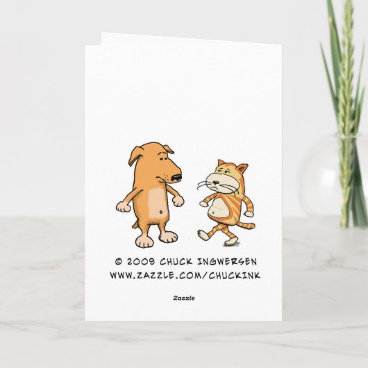 Weihnachtskarte: Kleines Pferd Karte (Rückseite)