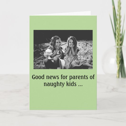 Weihnachtskarte -- Klumpen von Kohlendank Trumpf! Dankeskarte (Vorderseite)