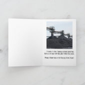 Weihnachtskarte -- Klumpen von Kohlendank Trumpf! Dankeskarte (Innenseite)