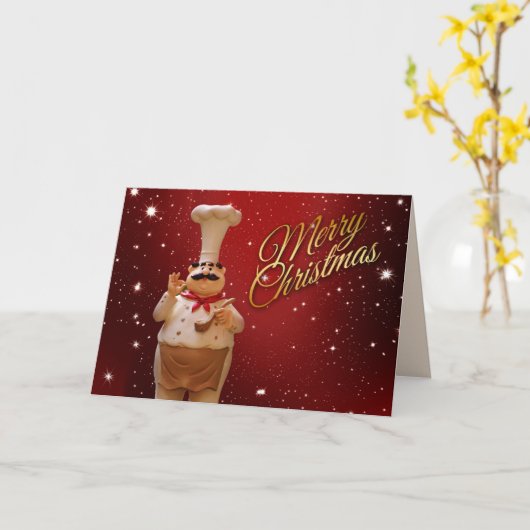 Weihnachtskarte Koch Karte (Gelbe Blume)