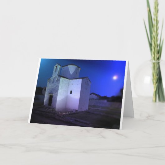 Weihnachtskarte: Kroatische Kirche Feiertagskarte (Vorderseite)