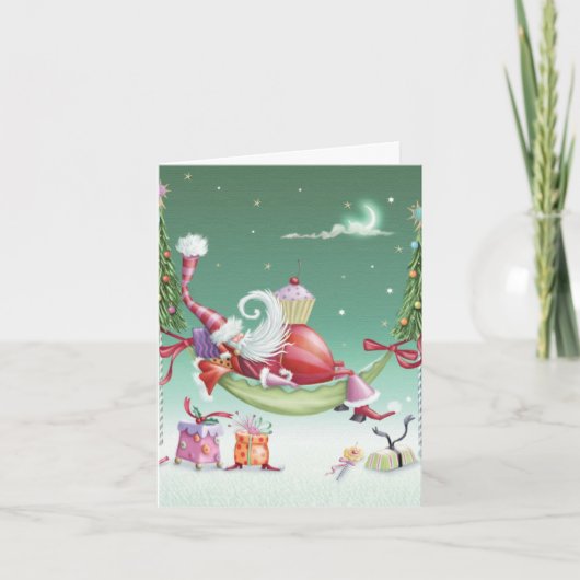 Weihnachtskarte - Kuchen Feiertagskarte (Vorderseite)