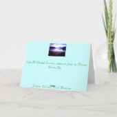 Weihnachtskarte, Lake McDonald Glacier NP Feiertagskarte (Rückseite)