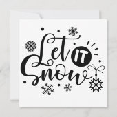 Weihnachtskarte: Lass es schneien (Rückseite)