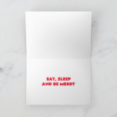 Weihnachtskarte - Lazy Holidays Feiertagskarte (Innenseite)