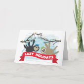 Weihnachtskarte - Lazy Holidays Feiertagskarte (Vorderseite)