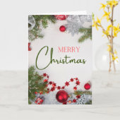 Weihnachtskarte - Leerzeichen im Inneren - Benutze Karte (Gelbe Blume)