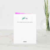 Weihnachtskarte : Licht des Jungen Jesus Dankeskarte (Rückseite)