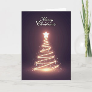 Weihnachtskarte Lichtbaum Karte