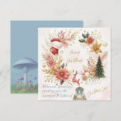 Weihnachtskarte Liebe & Warmherzigkeit Feiertagskarte (Vorne/Hinten)