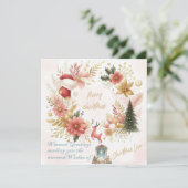 Weihnachtskarte Liebe & Warmherzigkeit Feiertagskarte (Stehend Vorderseite)