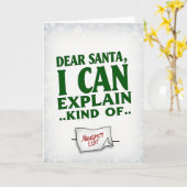 Weihnachtskarte Lieber Weihnachtsmann Ich Kann Es  Karte (Gelbe Blume)
