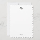 Weihnachtskarte Long Hair Dachsund Feiertagskarte (Rückseite)