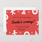 Weihnachtskarte lustig postkarte (Vorne/Hinten)