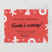 Weihnachtskarte lustig postkarte (Vorderseite)