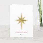 Weihnachtskarte - Madonna & Kind Feiertagskarte (Rückseite)