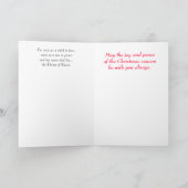 Weihnachtskarte - Madonna & Kind Feiertagskarte (Innenseite)