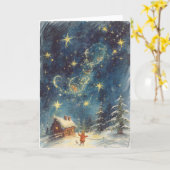 Weihnachtskarte - Magische Zeit Karte (Gelbe Blume)