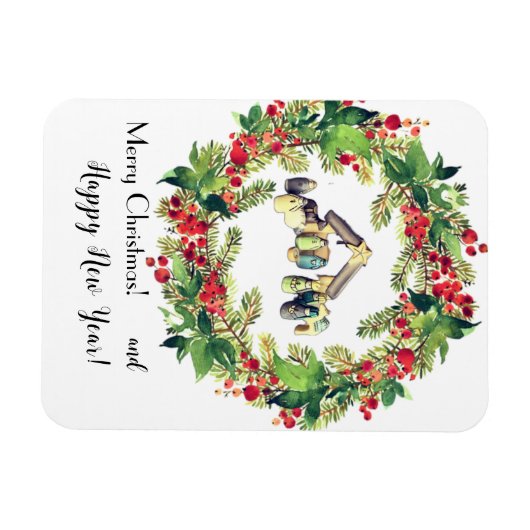 Weihnachtskarte! Magnet (Horizontal)