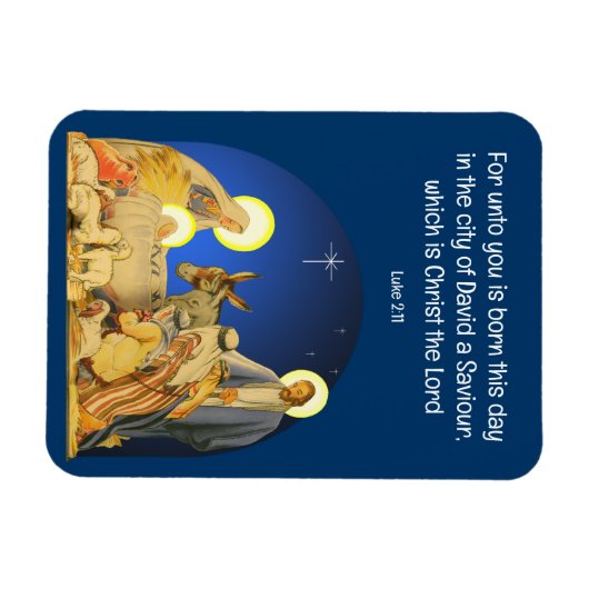 Weihnachtskarte Magnet (Horizontal)