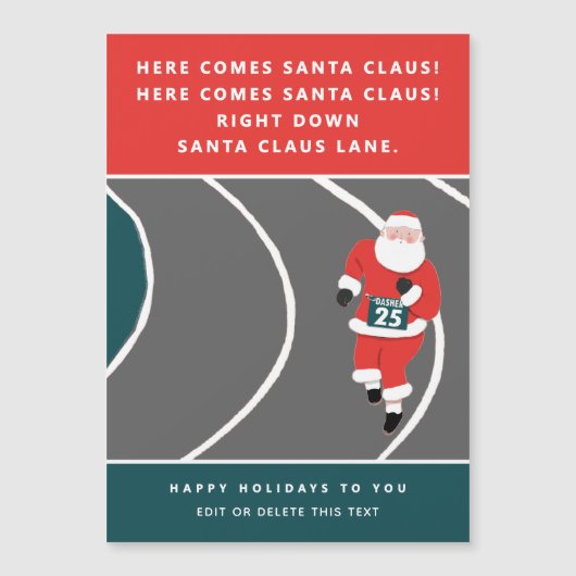 Weihnachtskarte Magnetkarte (Vorderseite)