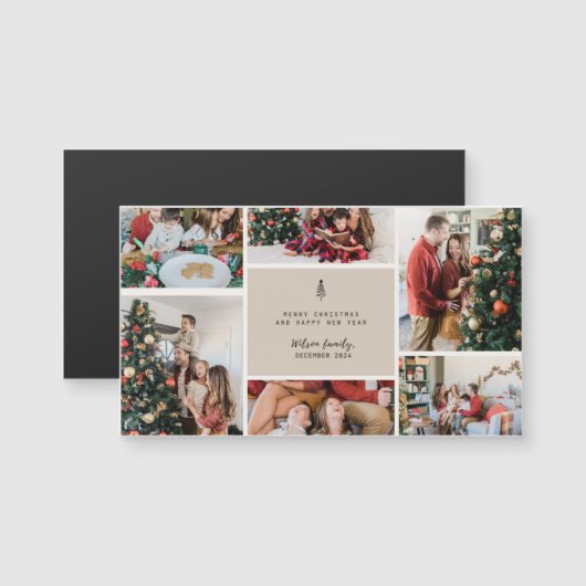 Weihnachtskarte Magnetkarte (Vorne/Hinten)