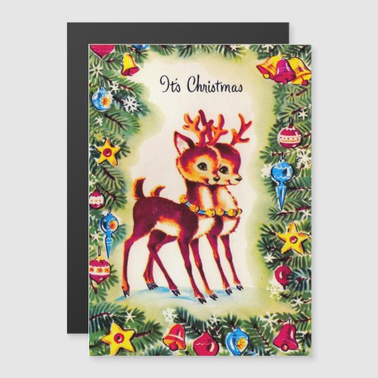 Weihnachtskarte Magnetkarte (Vorne/Hinten)