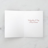 Weihnachtskarte 'Making Spirits Bright' Karte (Innenseite)