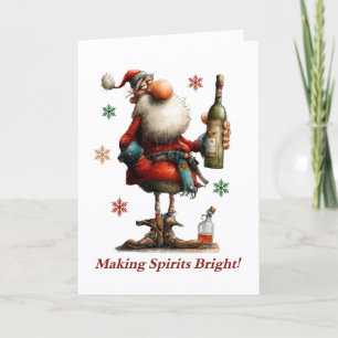 Weihnachtskarte 'Making Spirits Bright' Karte