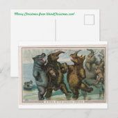 Weihnachtskarte Mammuts Postkarte (Vorne/Hinten)