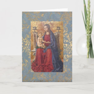 Weihnachtskarte Maria und Kind Schöne Religiöse Feiertagskarte