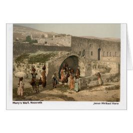 Weihnachtskarte Marias Brunnen - Heiliges Land Fot