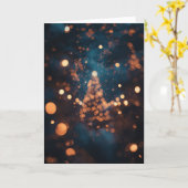 Weihnachtskarte - Merry and Bright Karte (Gelbe Blume)