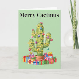Weihnachtskarte - Merry Cactmus Karte