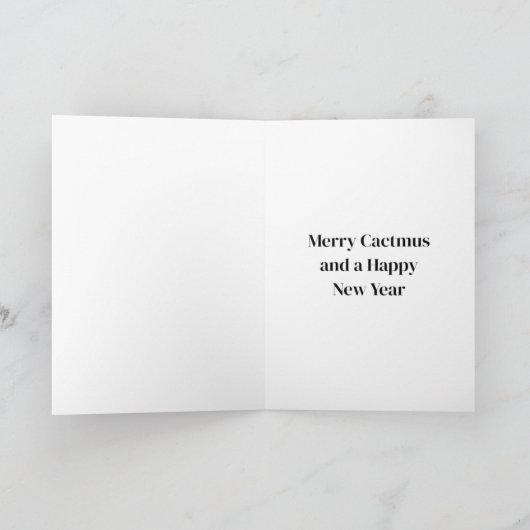 Weihnachtskarte - Merry Cactmus Karte (Innenseite)