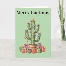Weihnachtskarte - Merry Cactmus Karte