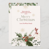 Weihnachtskarte Minimalistische Familie Feiertagskarte (Vorne/Hinten)