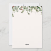 Weihnachtskarte Minimalistische Familie Feiertagskarte (Rückseite)