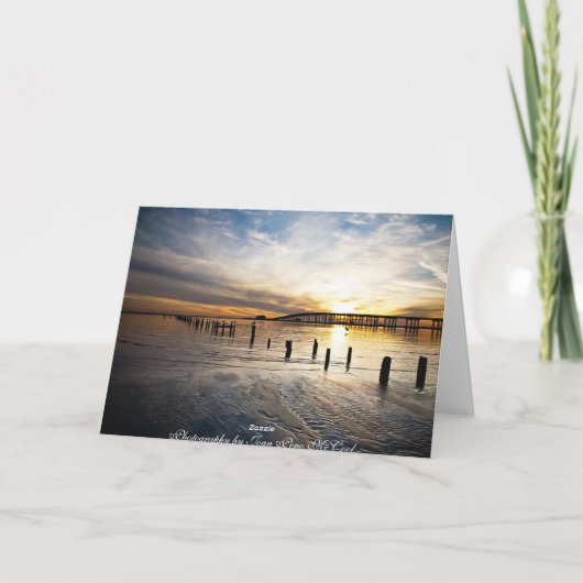 Weihnachtskarte Mississippi Golfküste Feiertagskarte (Rückseite)