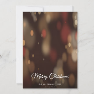 Weihnachtskarte mit Abendglanz-Foto Feiertagskarte