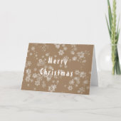 Weihnachtskarte mit abfallenden Schneeflocken Wint Karte (Vorderseite)