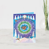 Weihnachtskarte mit "Alles wird gut sein" Zitat. Karte (Vorderseite)